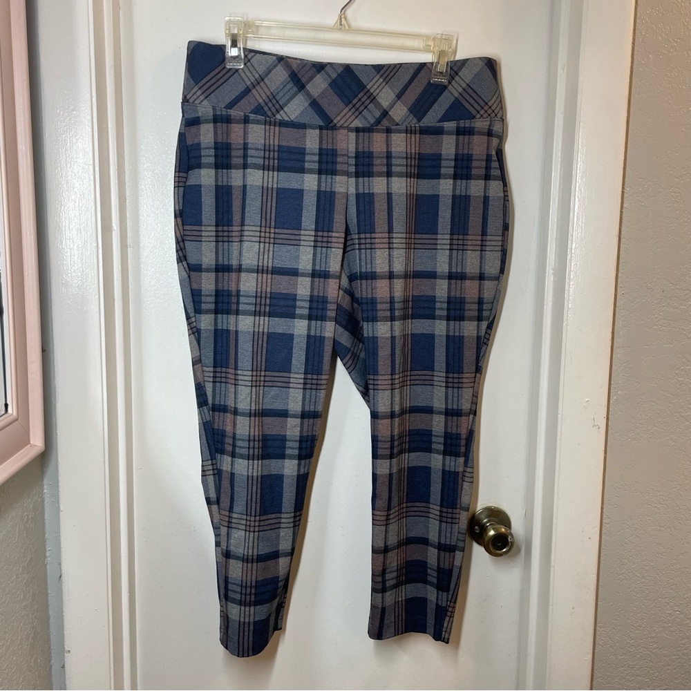 Torrid Plaid Cropped Dress Pants 1X